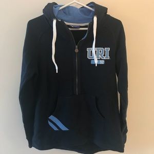 URI navy blue half-zip hoodie size medium